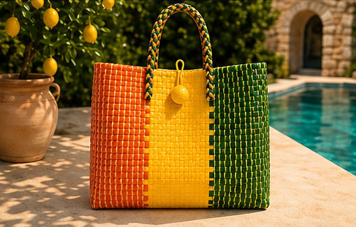 Pineapple Gala Bag– Bold yellows and greens create a striking, tropical statement that’s as vibrant and confident as you are.