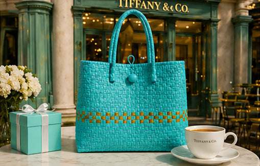 Tiffany’s Gala Bag– A signature soft turquoise with refined detailing, embodying elegance, luxury, and timeless charm. Polished, iconic, and effortlessly chic.